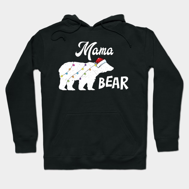 'Polar Mama Bear' Funny Christmas  Bear Hoodie by ourwackyhome